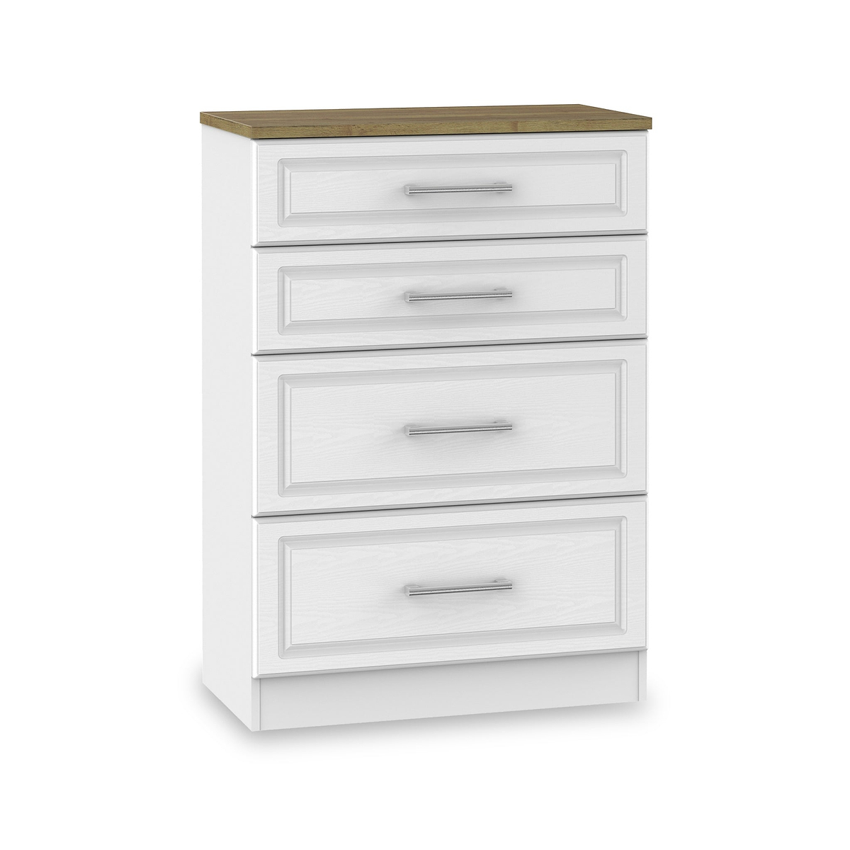 Talland White 4 Drawer Deep Chest by Roseland Furniture