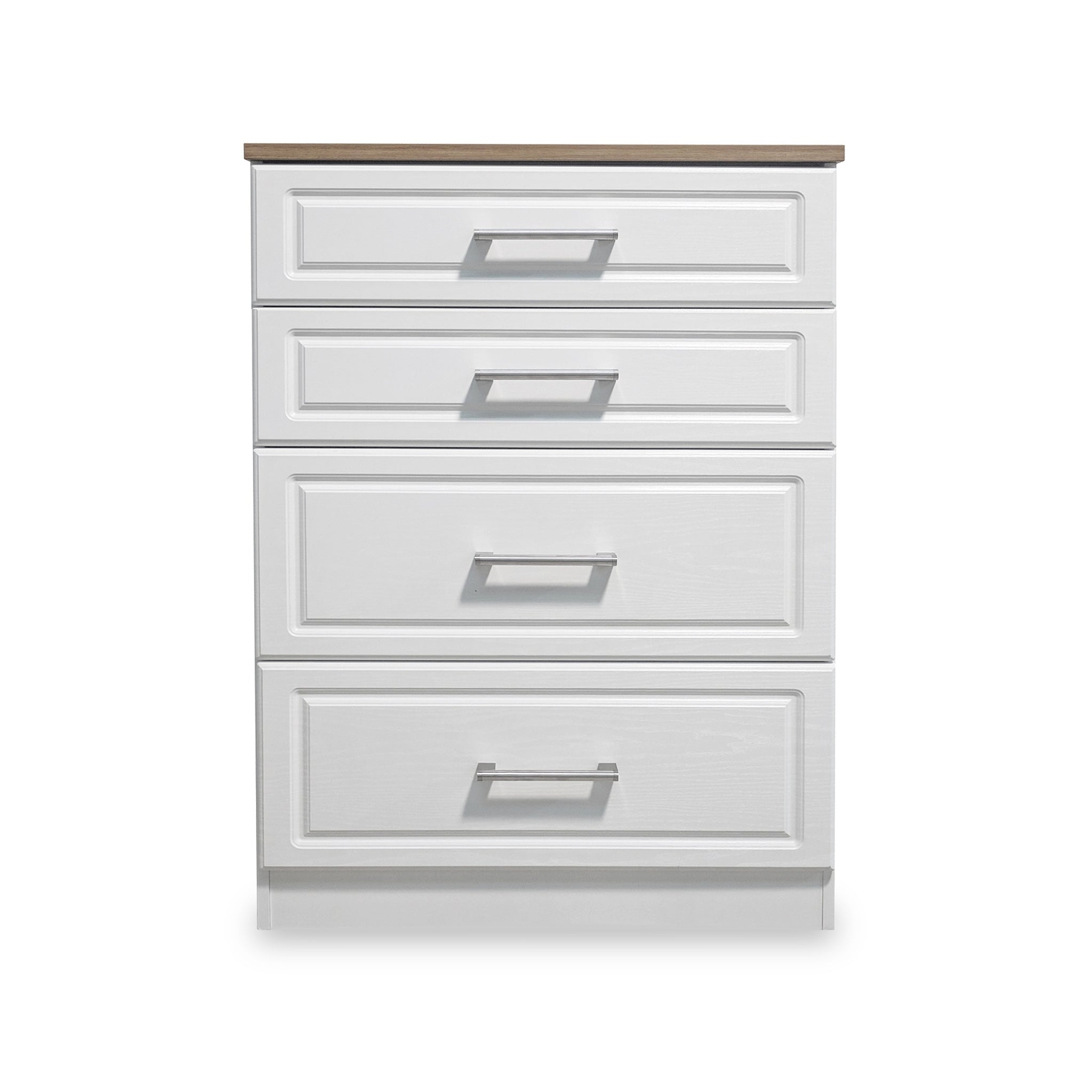 Talland White 4 Drawer Deep Chest by Roseland Furniture