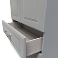 Talland Grey 2 Door 2 Drawer Wardrobe by Roseland Furniture