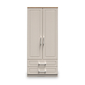 Talland Ash 2 Door 2 Drawer Wardrobe by Roseland Furniture