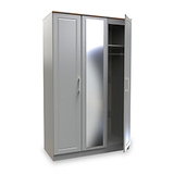 Talland Grey Triple Wardrobe by Roseland Furniture