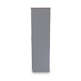 Talland Grey Triple Wardrobe by Roseland Furniture