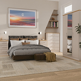 Talland 4 Piece Bedroom Furniture Set Ash Oak from Roseland Furniture
