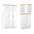 Talland 4 Piece Bedroom Furniture Set White Ash Oak from Roseland Furniture