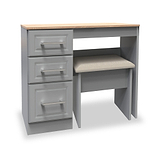 Talland Grey Dressing Table Set with Stool from Roseland Furniture