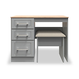 Talland Grey Dressing Table Set with Stool for Bedroom
