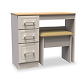 Talland Taupe Dressing Table Set with Stool from Roseland Furniture