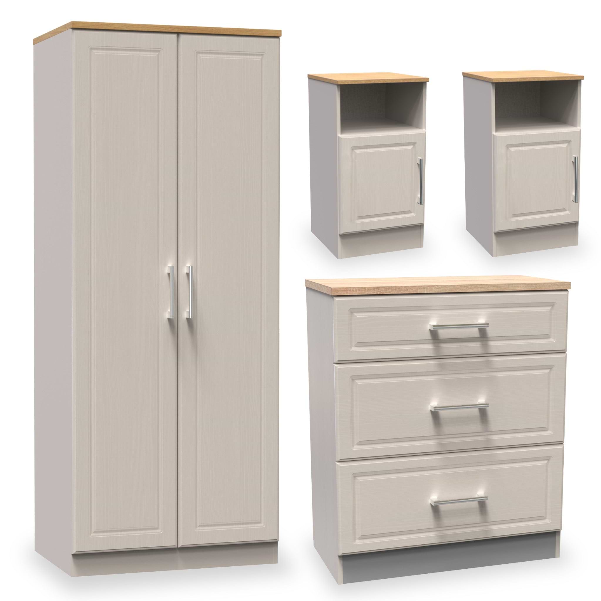 Talland Taupe 4 Piece Bedroom Set