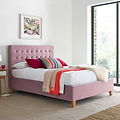 Kia Pink Velvet Ottoman Bed from Roseland Furniture