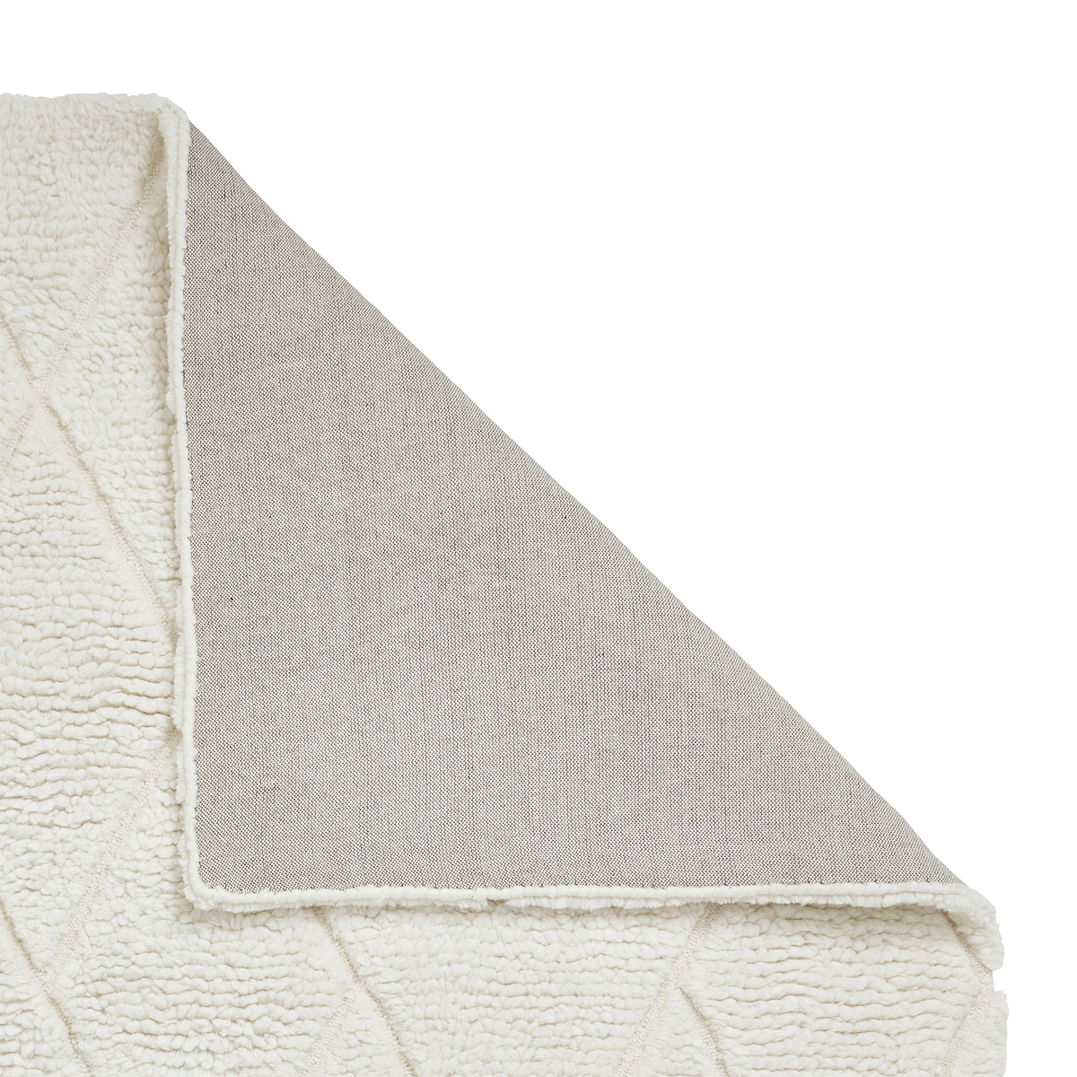 Wilburn Diamond Wool Rug Natural from Roseland Furniture