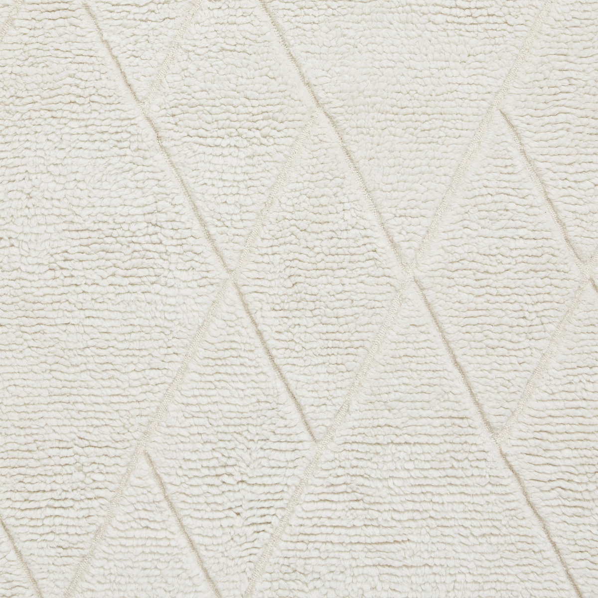 Wilburn Diamond Wool Rug Natural from Roseland Furniture