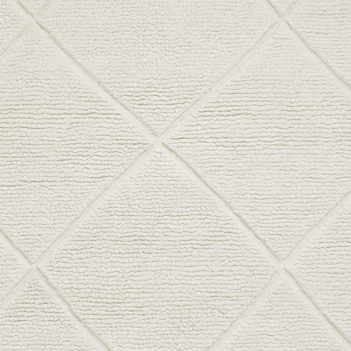 Emerson Diamond Wool Rug Natural from Roseland Furniture