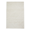 Emerson Diamond Wool Rug Natural from Roseland Furniture
