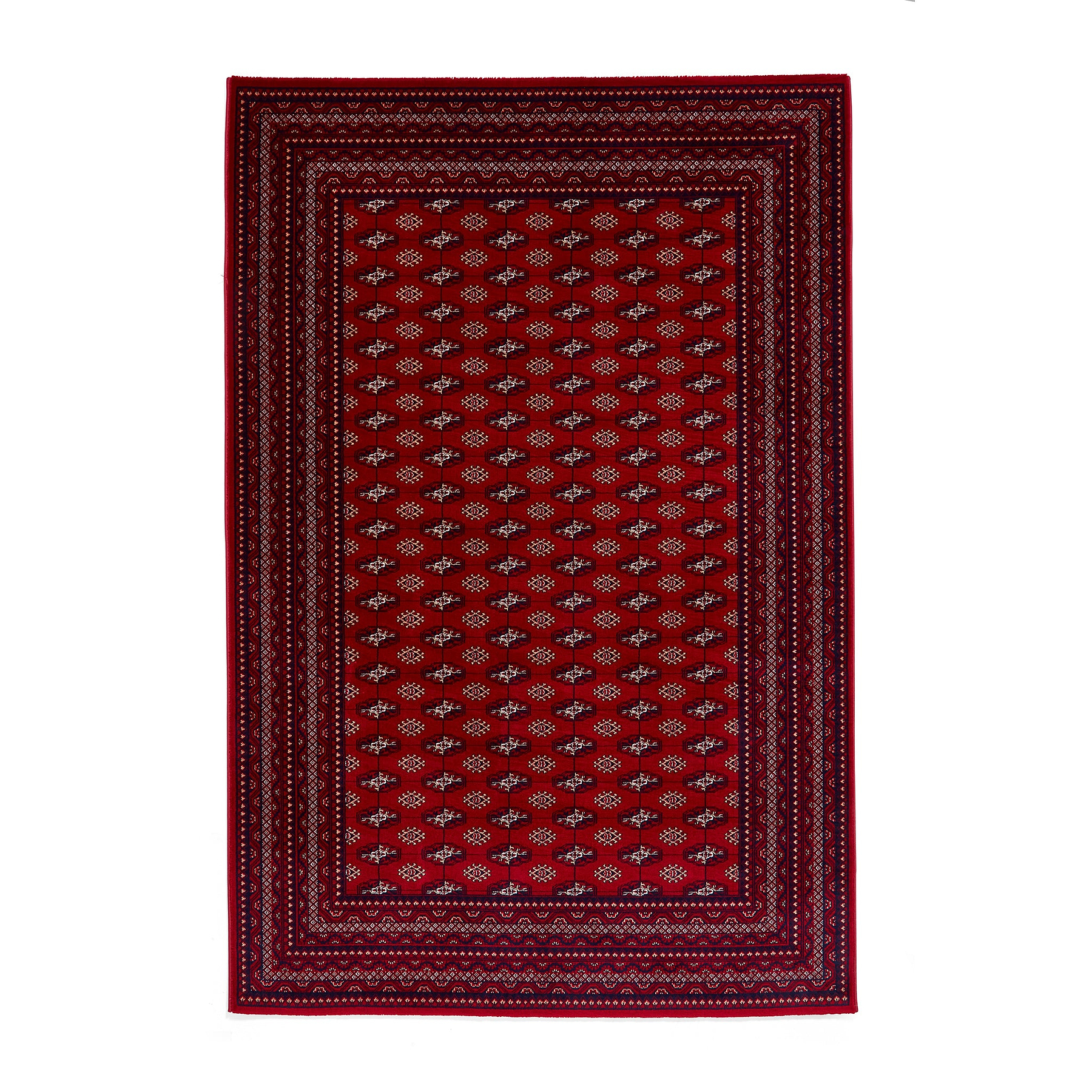 Belvett Traditional Diamond Pattern Rug Red from Roseland Furniture