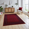 Belvett Traditional Diamond Pattern Rug Red from Roseland Furniture