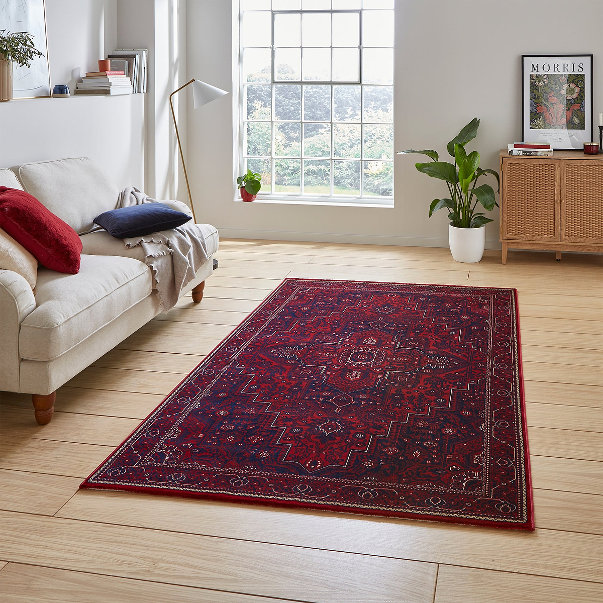 Lansing Traditional Patterned Rug Red from Roseland Furniture
