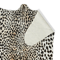 Faux Fur Cheetah Print Rug Brown White from Roseland Furniture