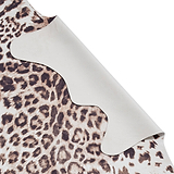Dakar Faux Fur Leopard Print Rug Brown Beige from Roseland Furniture