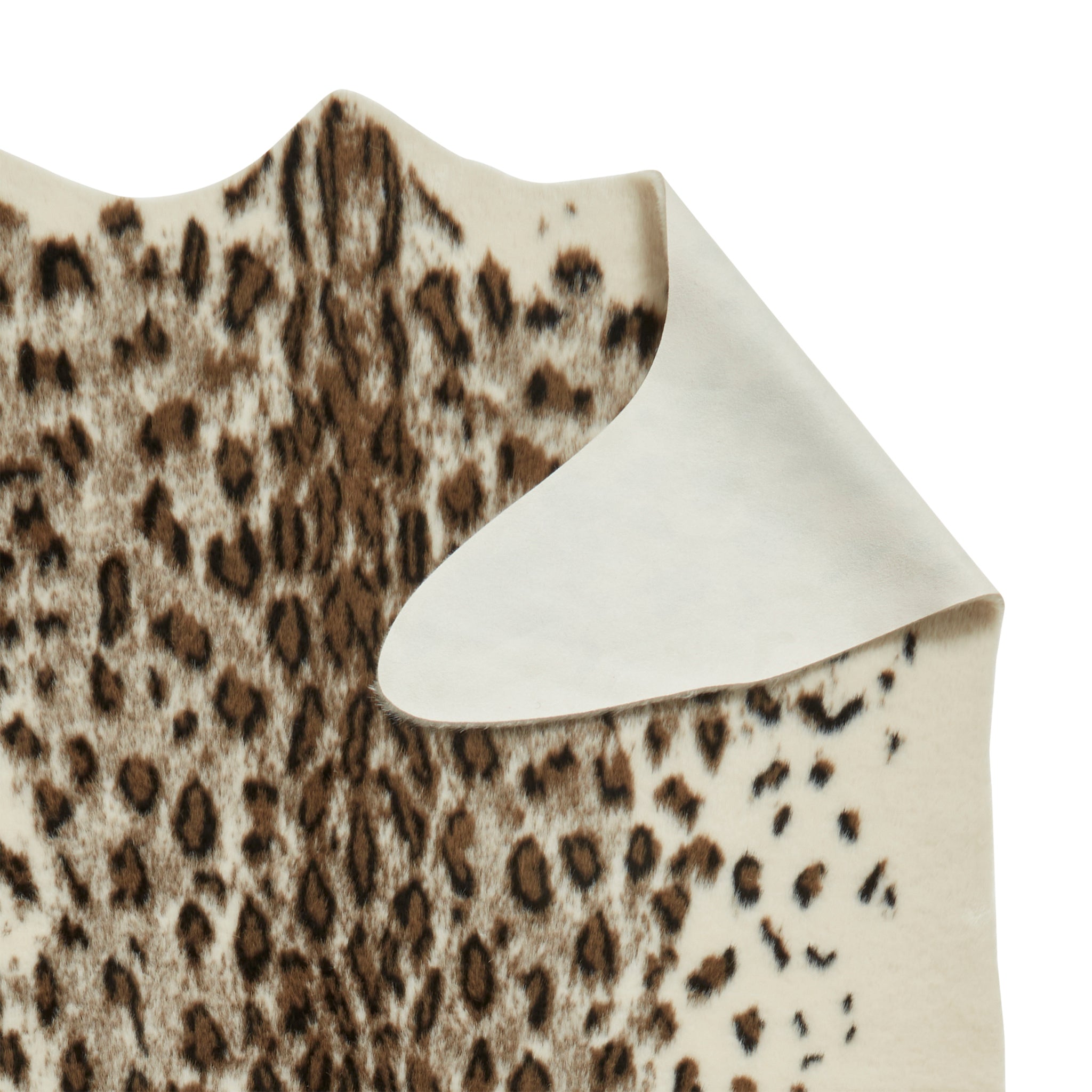 Kadune Faux Fur Leopard Print Rug | Multiple Sizes | Roseland