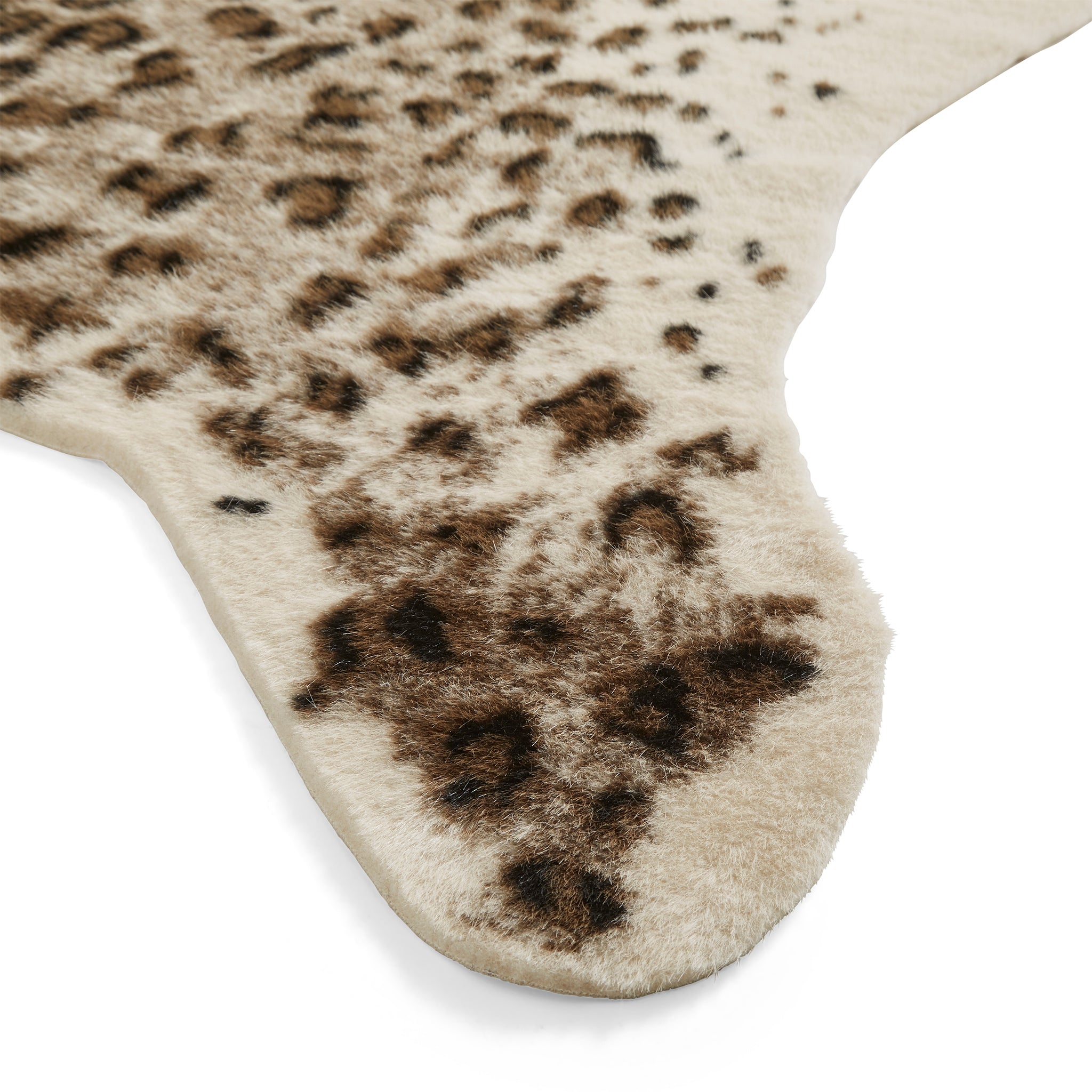 Kadune Faux Fur Leopard Print Rug | Multiple Sizes | Roseland