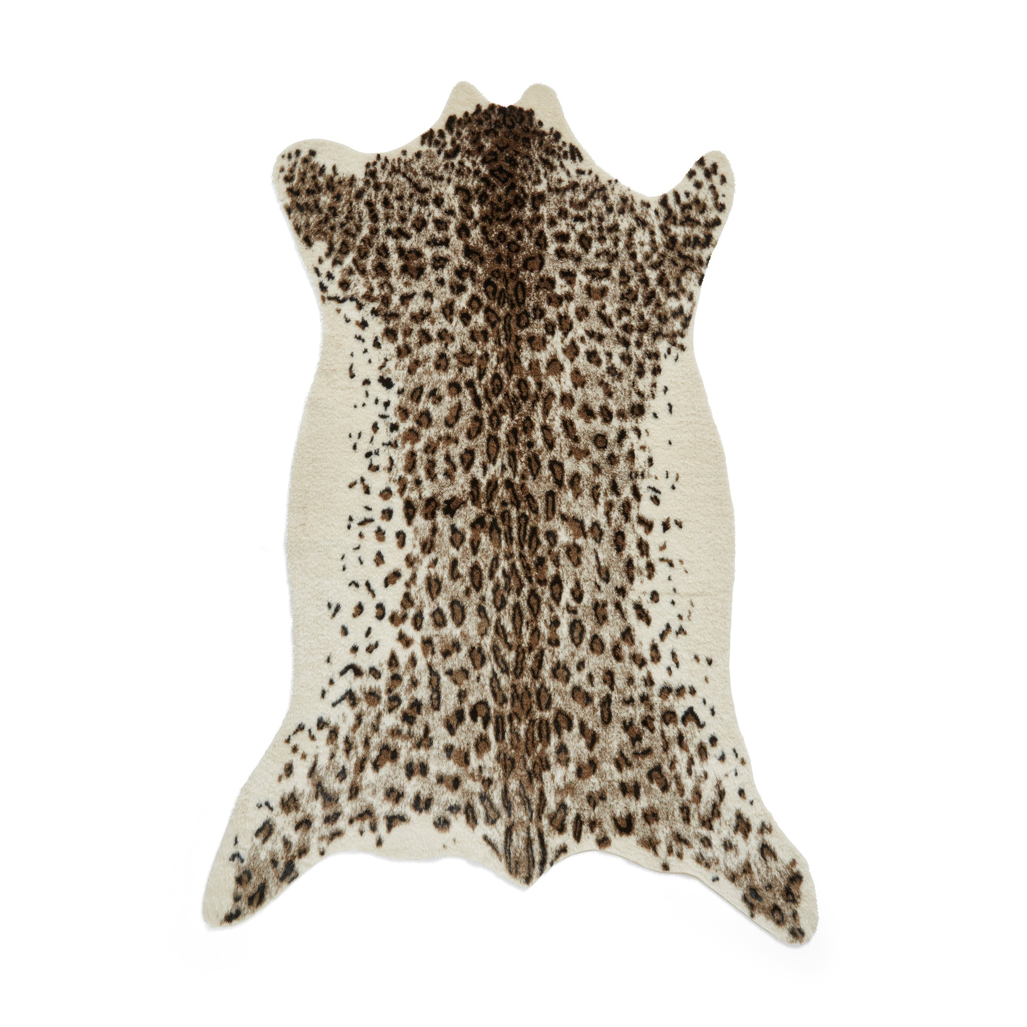 Kadune Faux Fur Leopard Print Rug | Multiple Sizes | Roseland