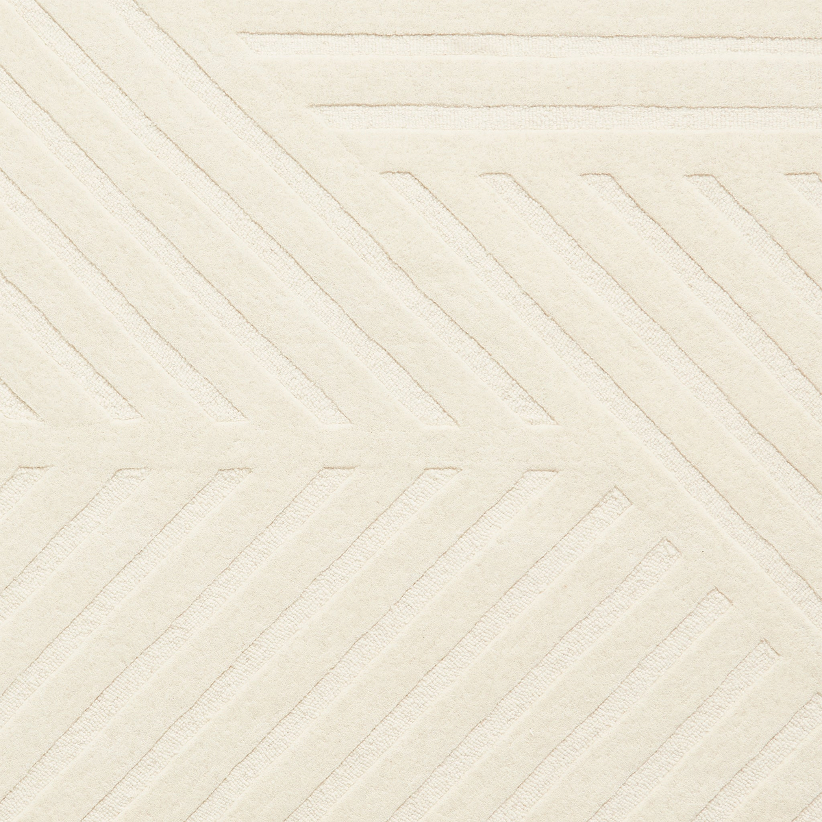 Sedra Diagonal Imprinted Rug Ivory from Roseland Furniture