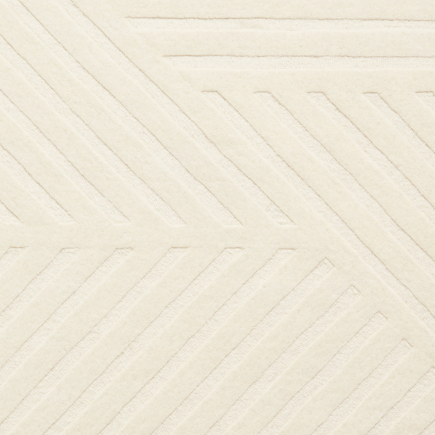 Sedra Diagonal Imprinted Rug Ivory from Roseland Furniture