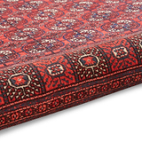 Birchall Washable Medallion Design Rug Red from Roseland Furniture