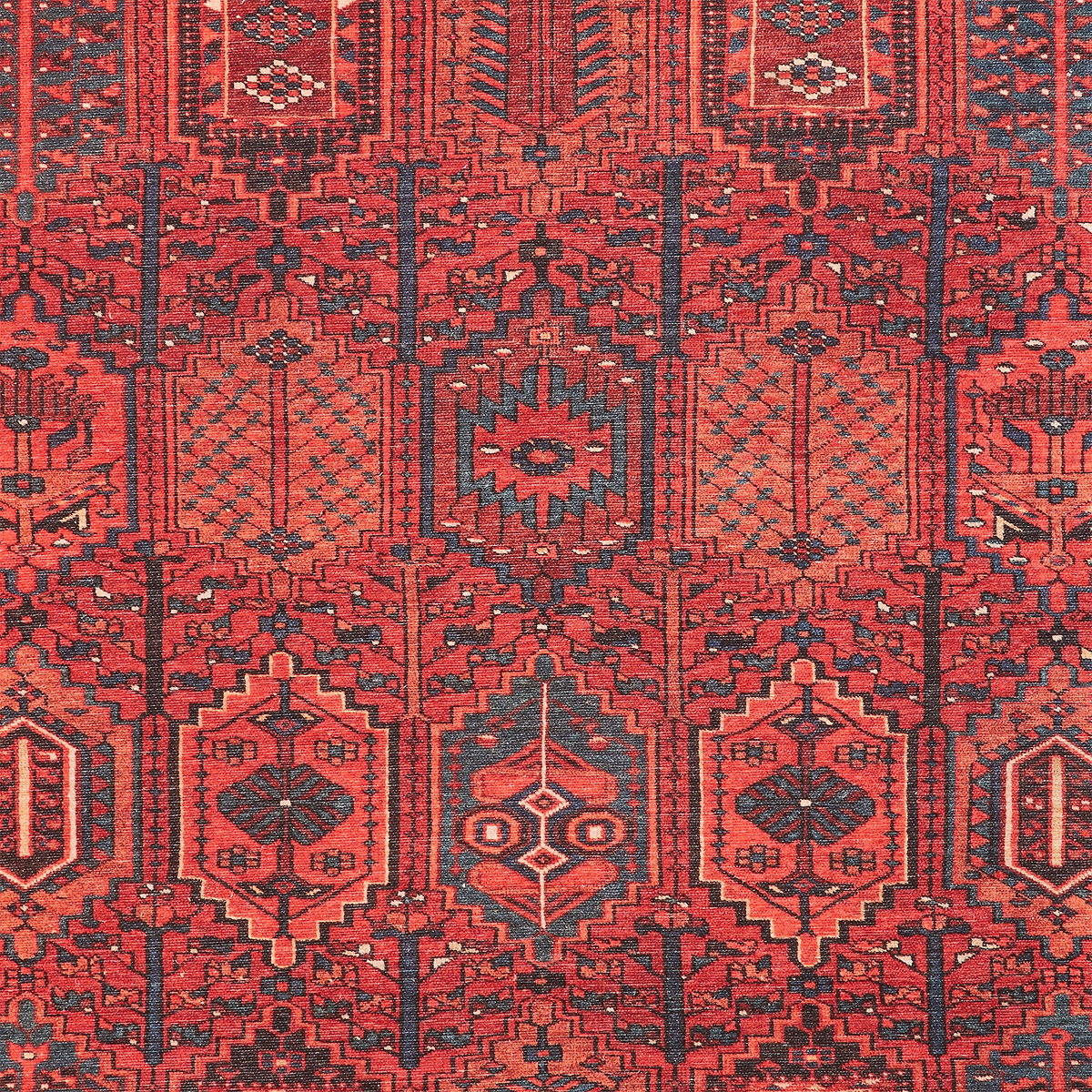 Birchall Washable Aztec Design Rug Red from Roseland Furniture