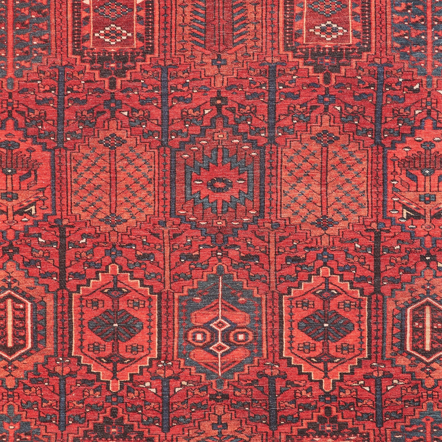 Birchall Washable Aztec Design Rug Red from Roseland Furniture