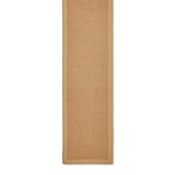 Ford Herringbone Jute Border Stair Runner Beige from Roseland Furniture