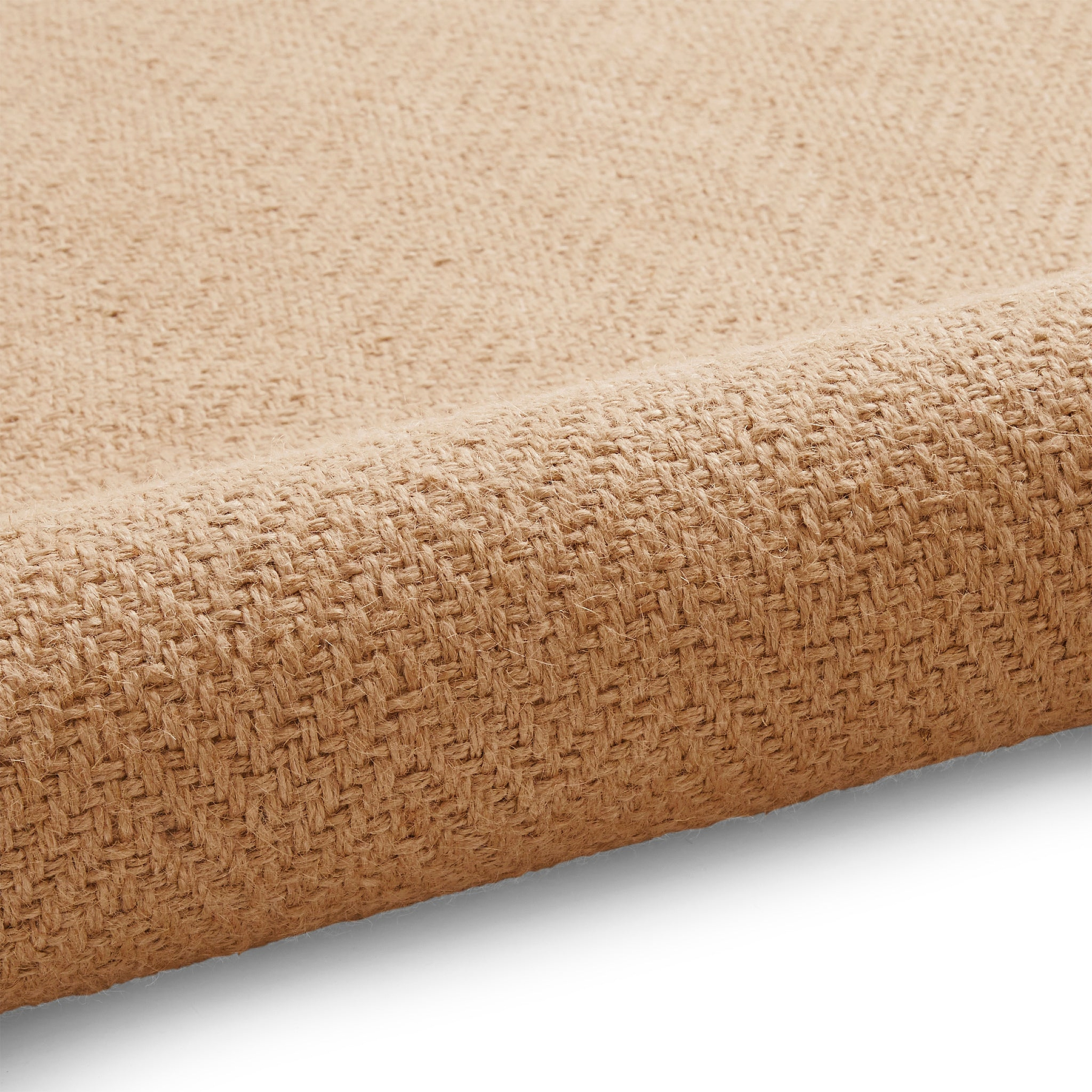 Ford Herringbone Jute Border Rug Beige from Roseland Furniture