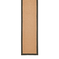 Ford Herringbone Jute Border Stair Runner Charcoal from Roseland Furniture
