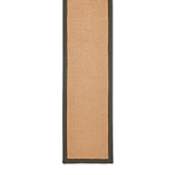 Ford Herringbone Jute Border Stair Runner Charcoal from Roseland Furniture
