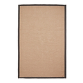 Ford Herringbone Jute Border Rug Charcoal from Roseland Furniture