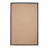 Ford Herringbone Jute Border Rug Charcoal from Roseland Furniture