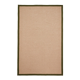 Ford Herringbone Jute Border Rug Green from Roseland Furniture