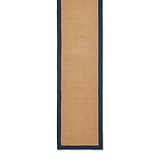 Ford Herringbone Jute Border Stair Runner Navy from Roseland Furniture