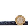 Ford Herringbone Jute Border Rug Navy from Roseland Furniture