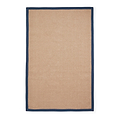 Ford Herringbone Jute Border Rug Navy from Roseland Furniture