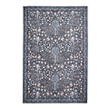 Emmie Classic Floral Print Rug Black Blue from Roseland Furniture