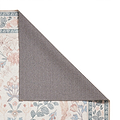 Rosa Classic Floral Print Rug Beige Blue from Roseland Furniture