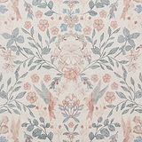 Rosa Classic Floral Print Rug Beige Blue from Roseland Furniture