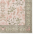 Rosa Classic Floral Print Rug Beige Green from Roseland Furniture