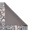 Rosa Classic Floral Print Rug Dark Blue from Roseland Furniture