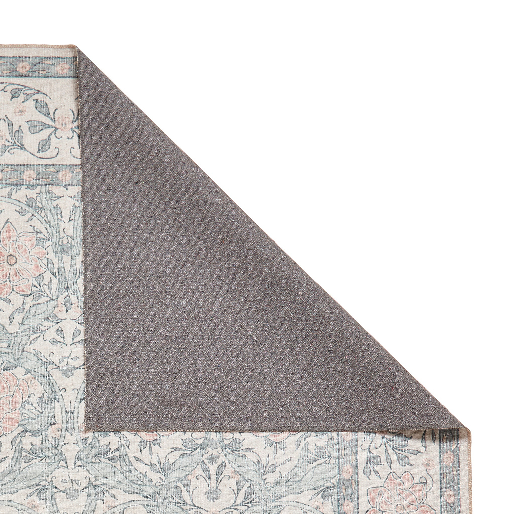Aubrie Classic Floral Print Rug Beige Blue from Roseland Furniture