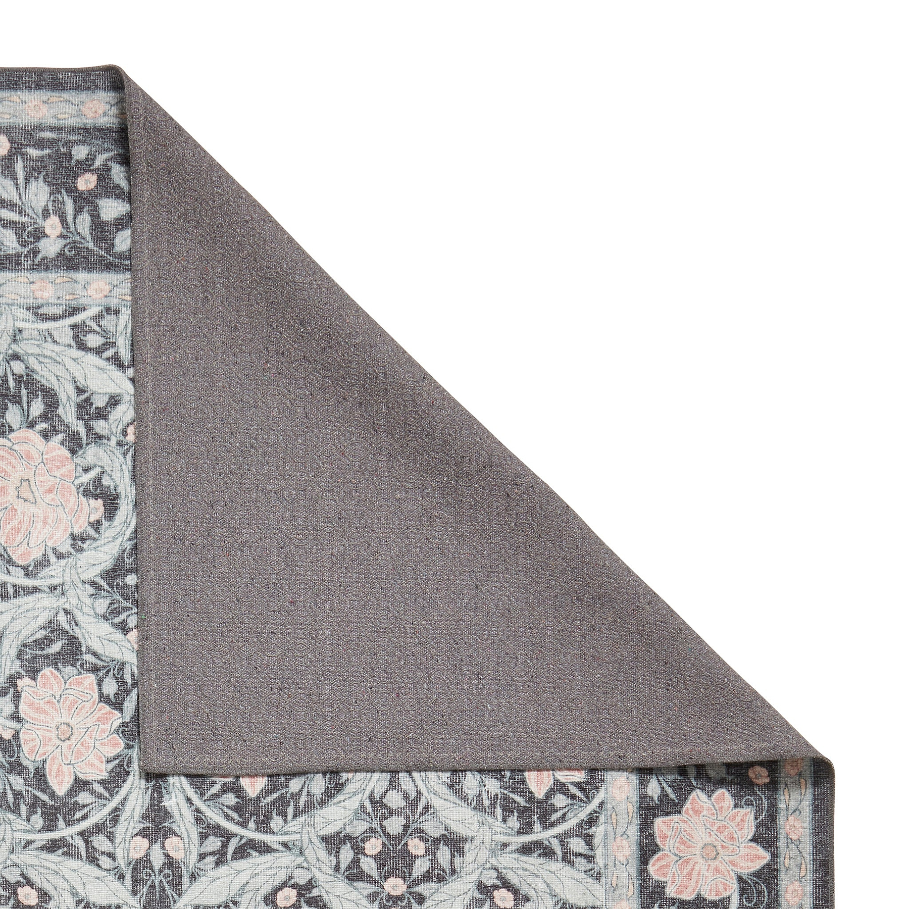 Aubrie Classic Floral Print Rug Dark Blue from Roseland Furniture