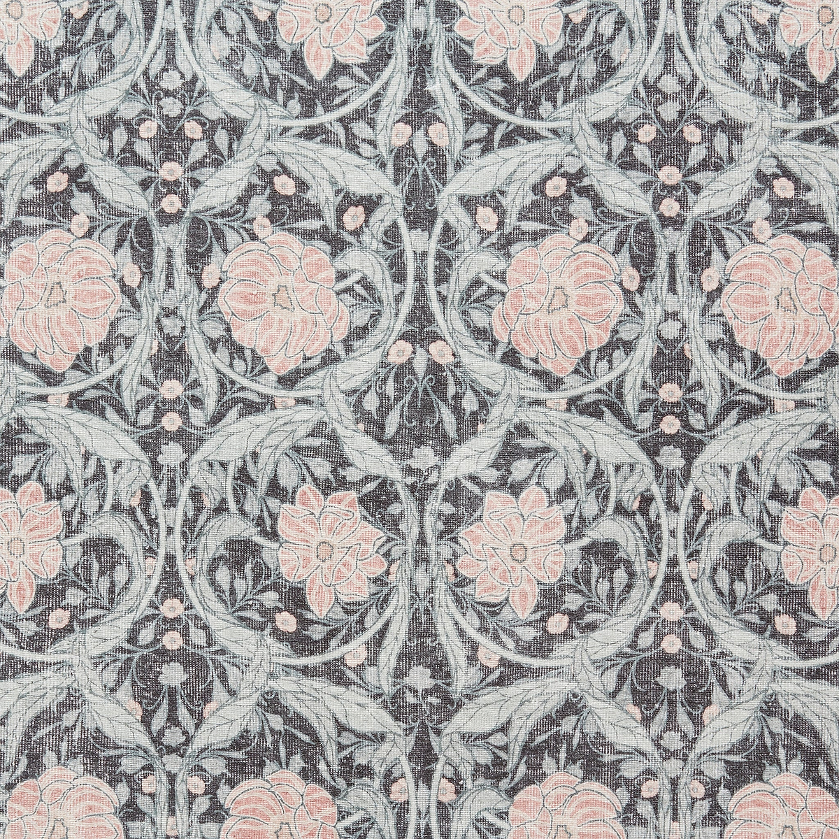 Aubrie Classic Floral Print Rug Dark Blue from Roseland Furniture