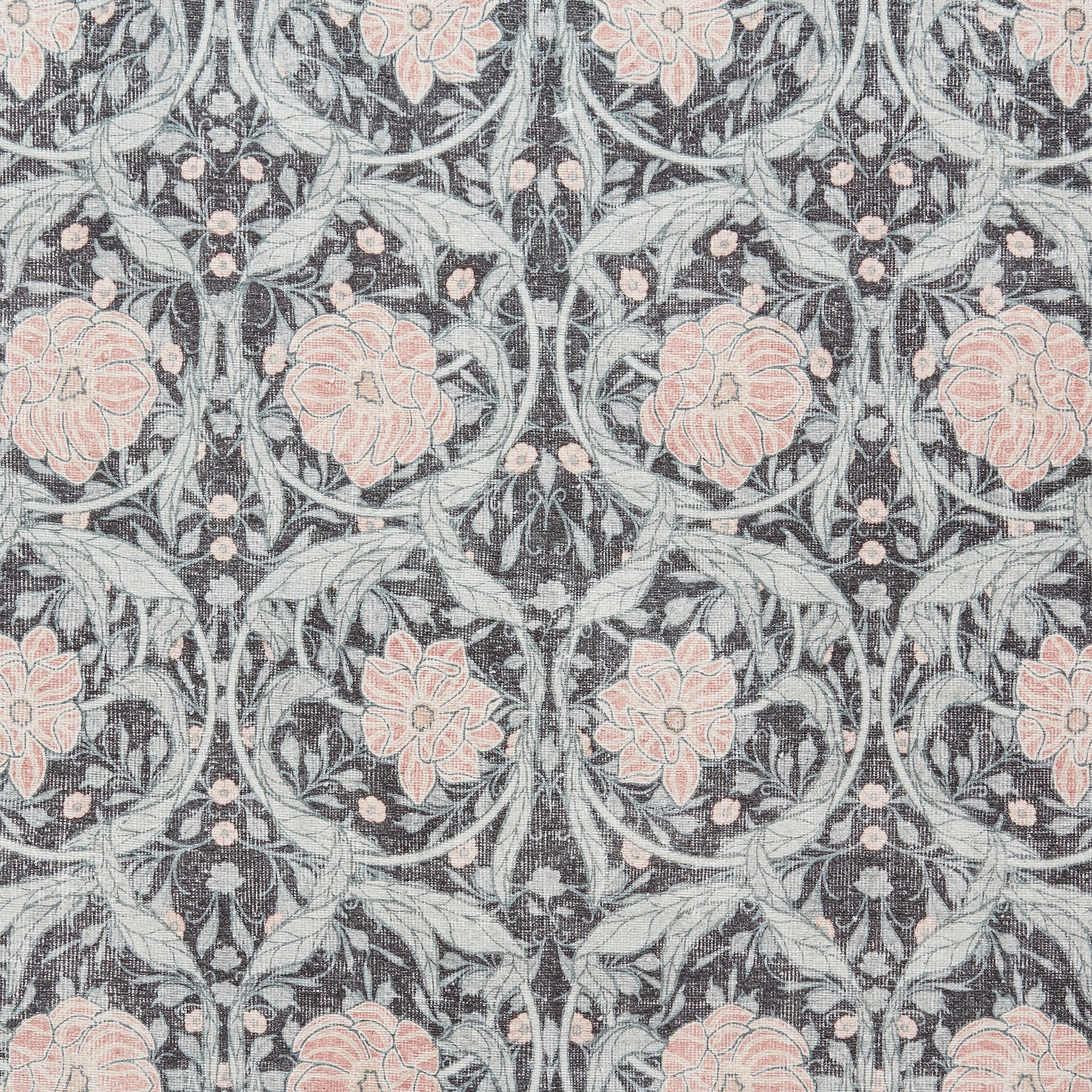 Aubrie Classic Floral Print Rug Dark Blue from Roseland Furniture