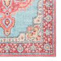 Madison Washable Vintage Inspired Rug Blue Red from Roseland Furniture